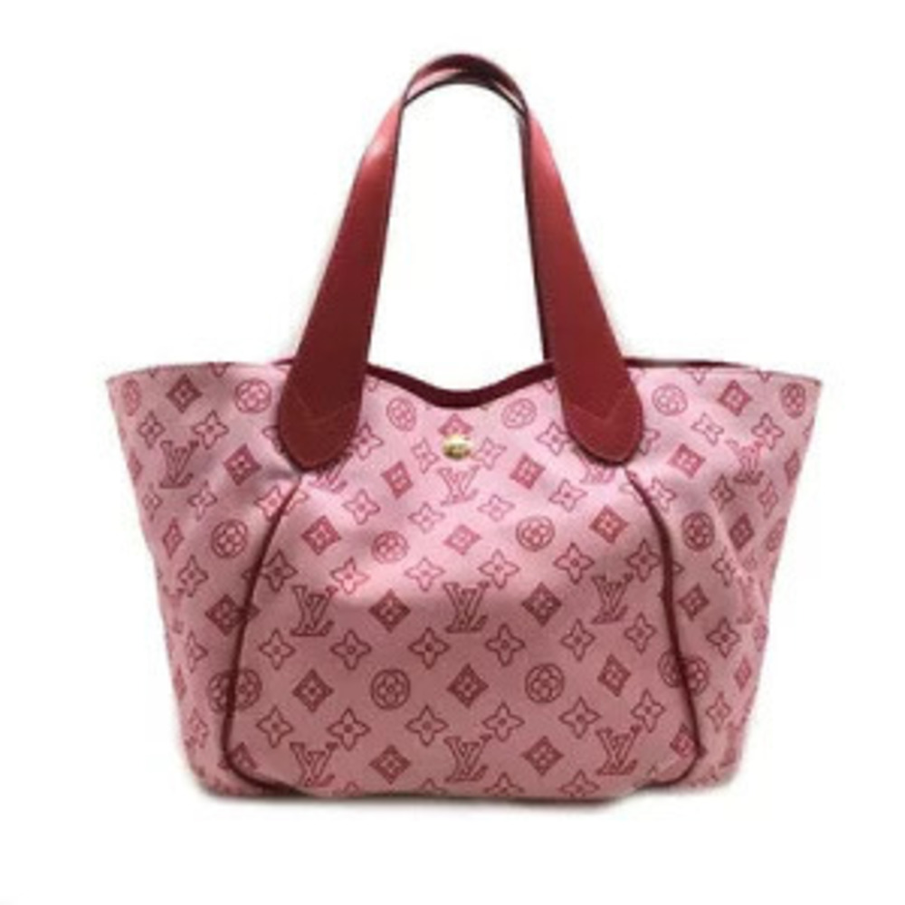 Louis Vuitton Cabas Pink Ipanema Canvas Leather Rose